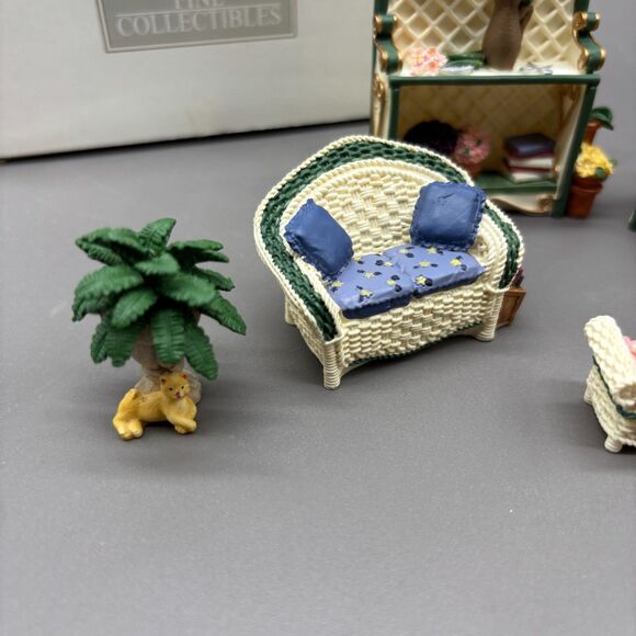 Avon Victorian Memories The Patio 1:24 Dollhouse Miniature Furniture Set 2001 - Picture 6 of 7